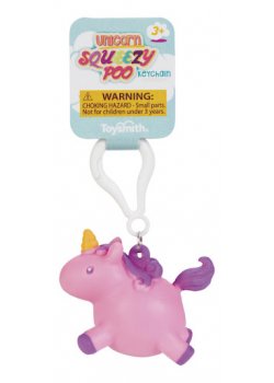 Unicorn Squeezy Poo Keychain